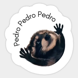 Pedro Raccoon Meme Sticker